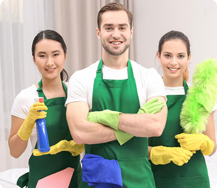 Magic Cleaning Team in Action